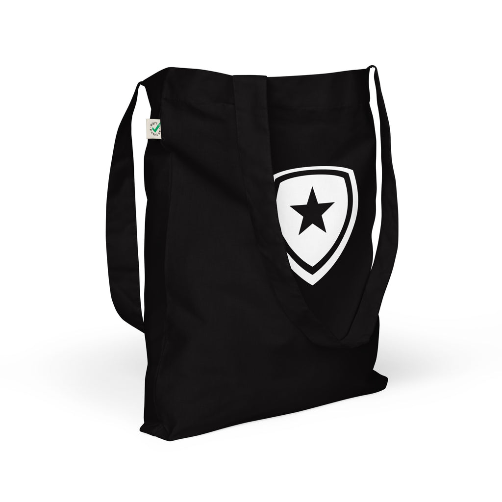 100% Organic Fashion Tote Bag --CH Style-- Black