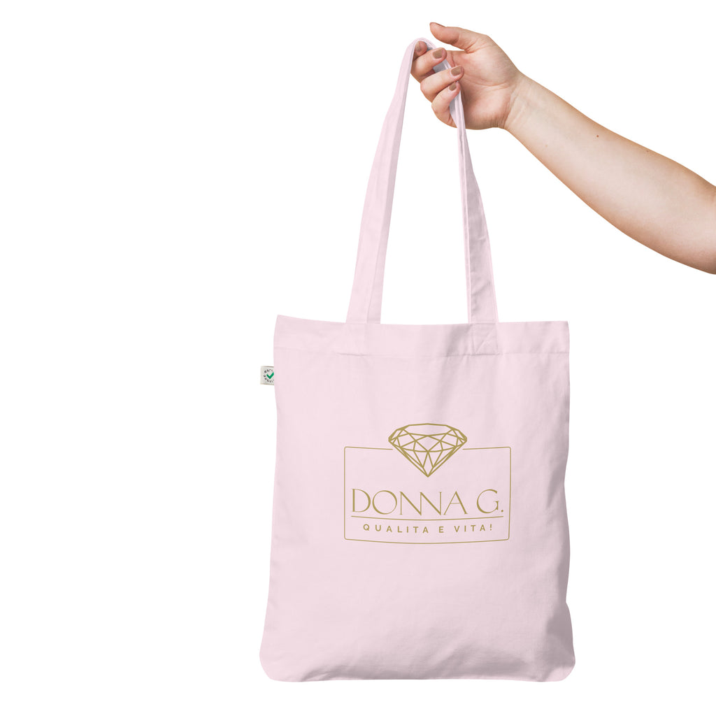 100% Organic Fashion Tote Bag --Donna G.-- Pink