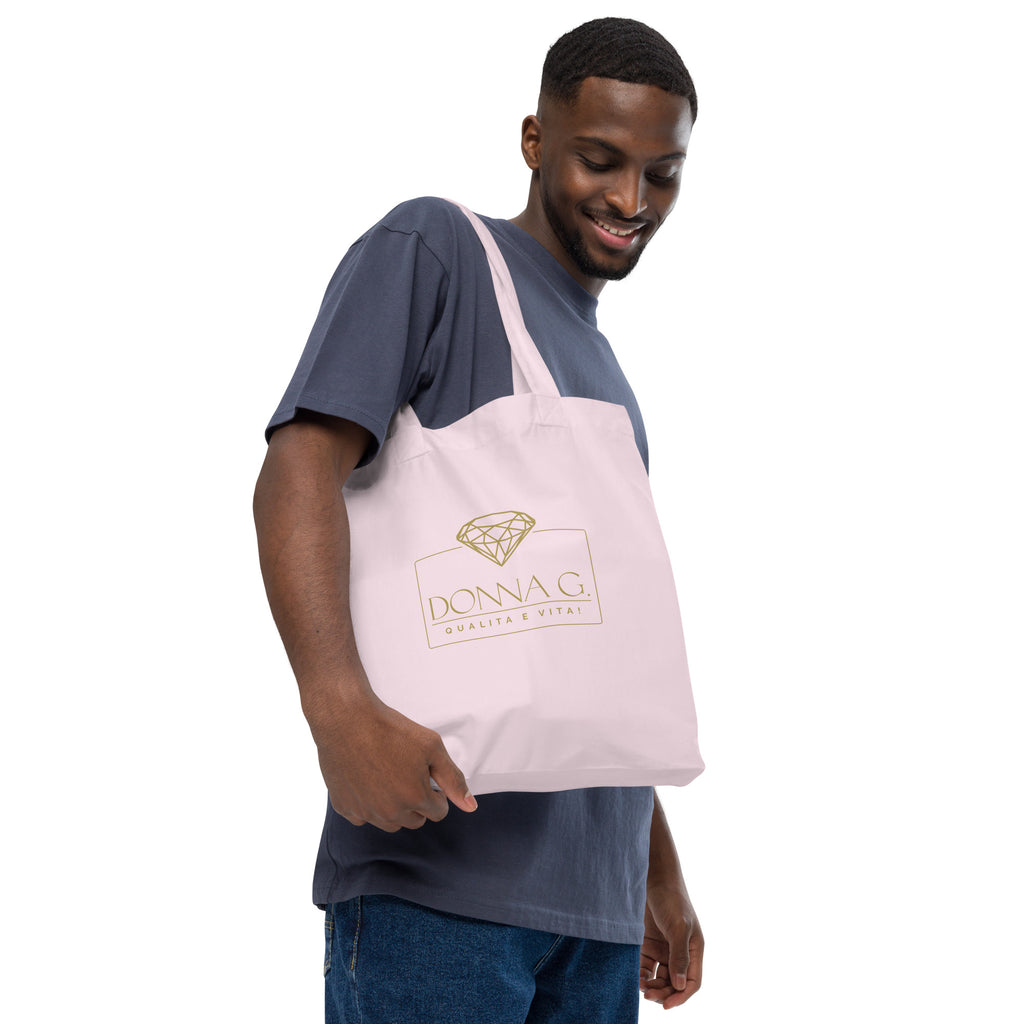 100% Organic Fashion Tote Bag --Donna G.-- Pink