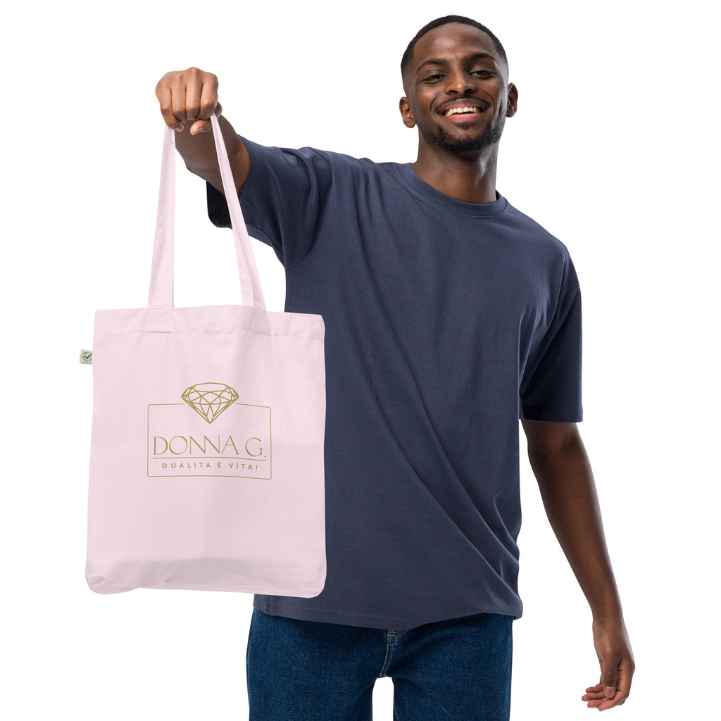 100% Organic Fashion Tote Bag --Donna G.-- Pink