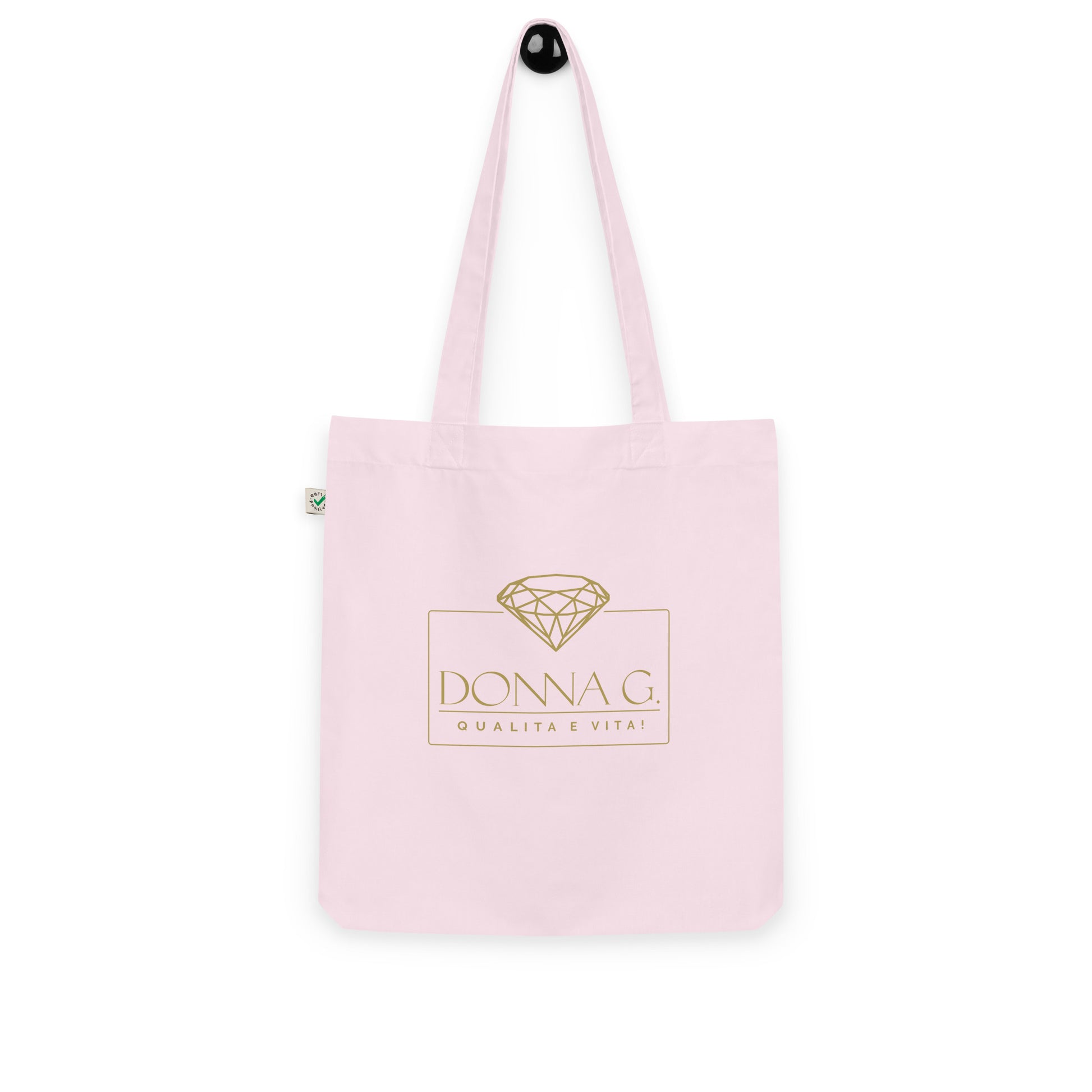 100% Organic Fashion Tote Bag --Donna G.-- Pink
