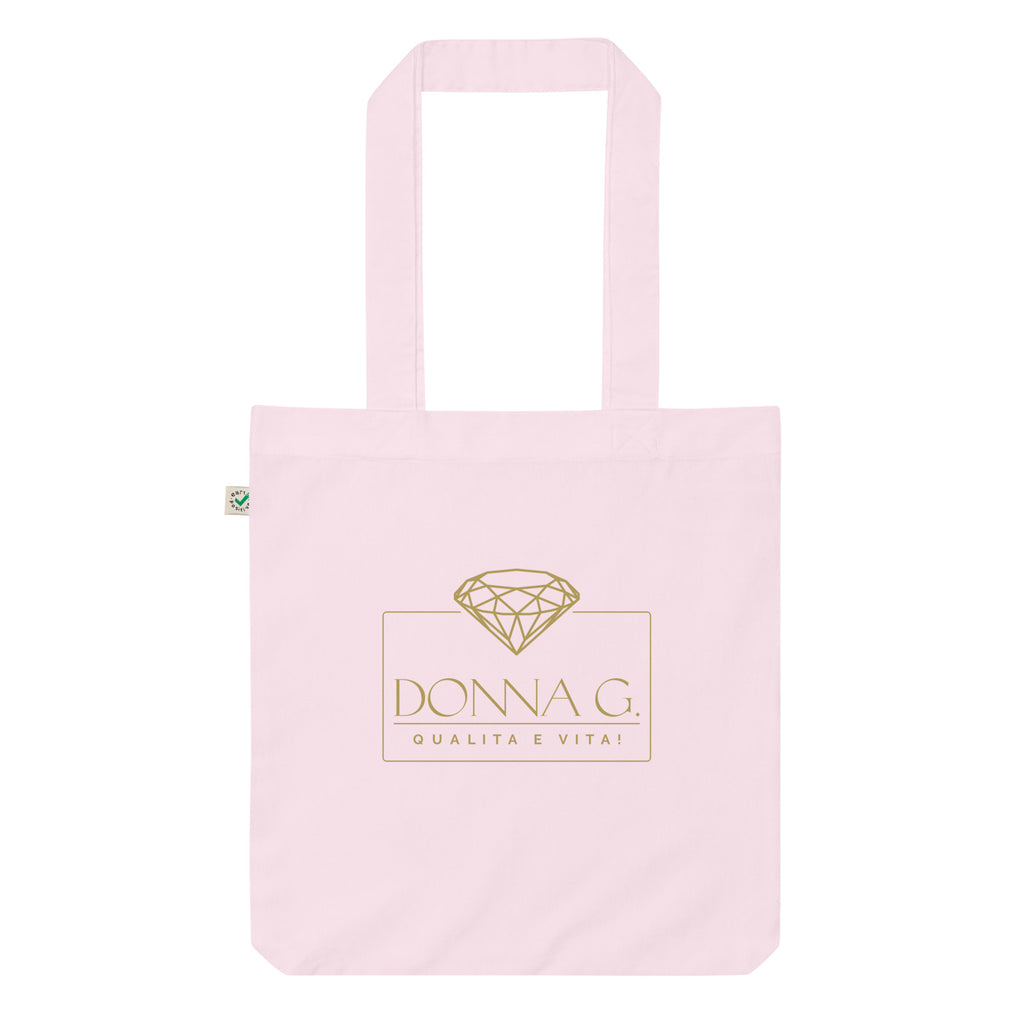 100% Organic Fashion Tote Bag --Donna G.-- Pink
