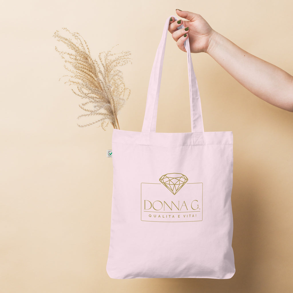 100% Organic Fashion Tote Bag --Donna G.-- Pink