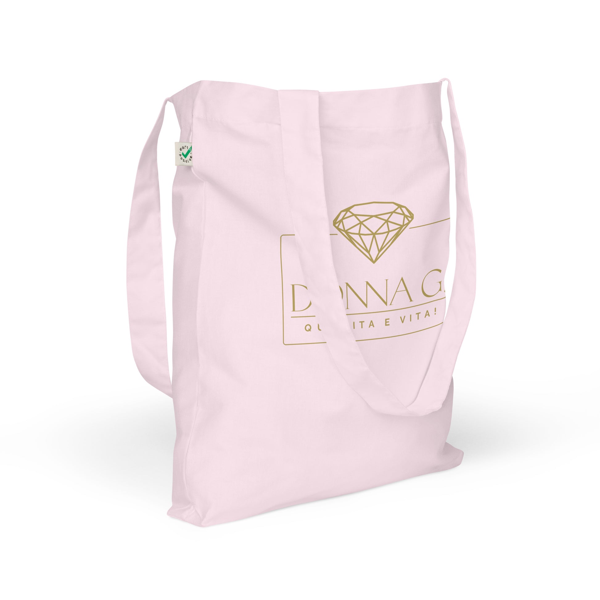 100% Organic Fashion Tote Bag --Donna G.-- Pink