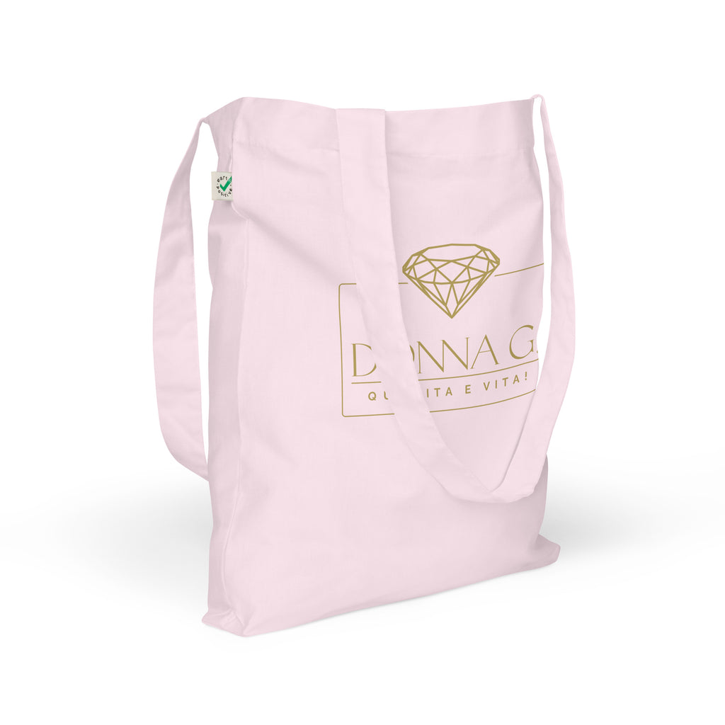 100% Organic Fashion Tote Bag --Donna G.-- Pink