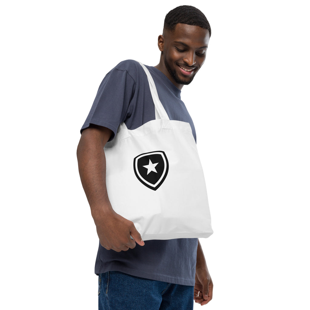 100% Organic Fashion Tote Bag --CH Style-- White
