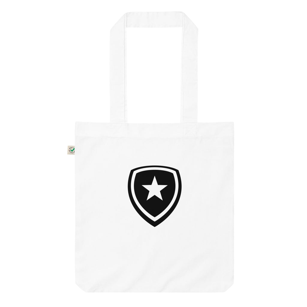 100% Organic Fashion Tote Bag --CH Style-- White