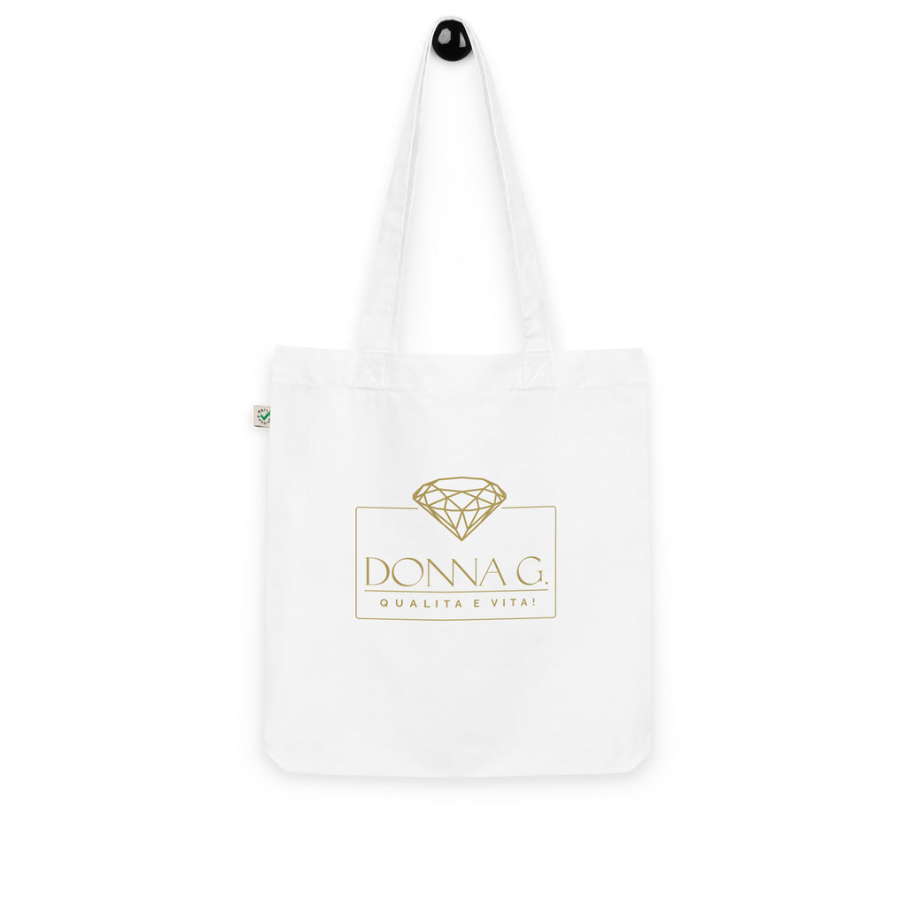 100% Organic fashion tote bag --Donna G.-- White