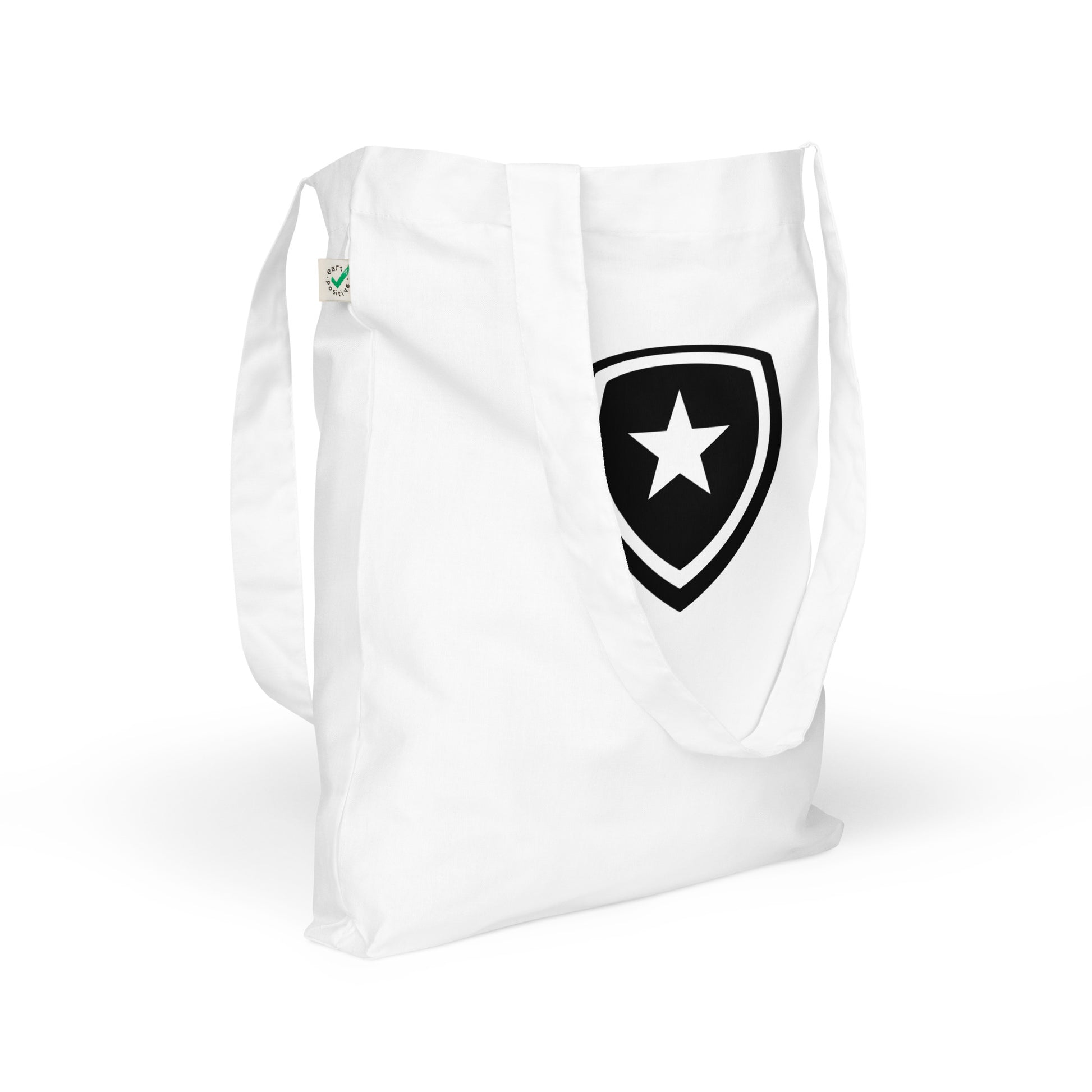 100% Organic Fashion Tote Bag --CH Style-- White