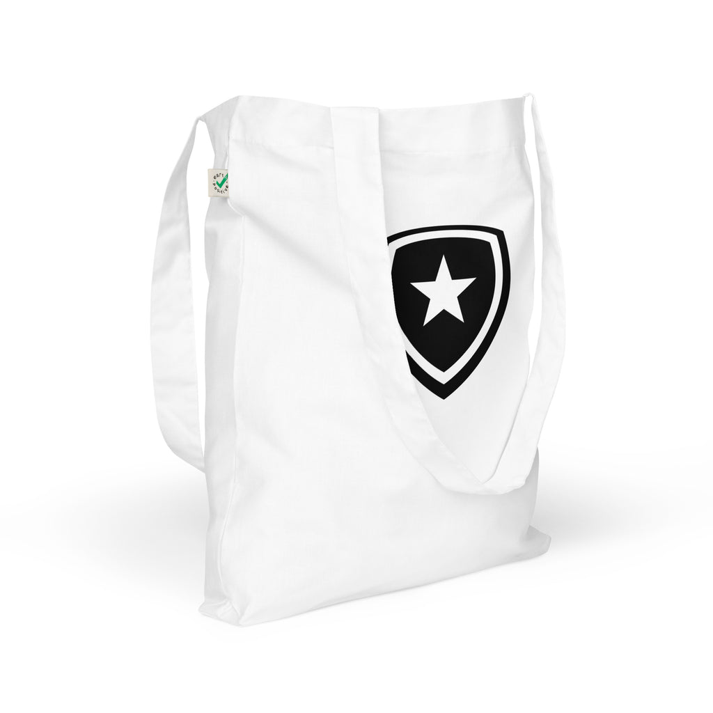 100% Organic Fashion Tote Bag --CH Style-- White