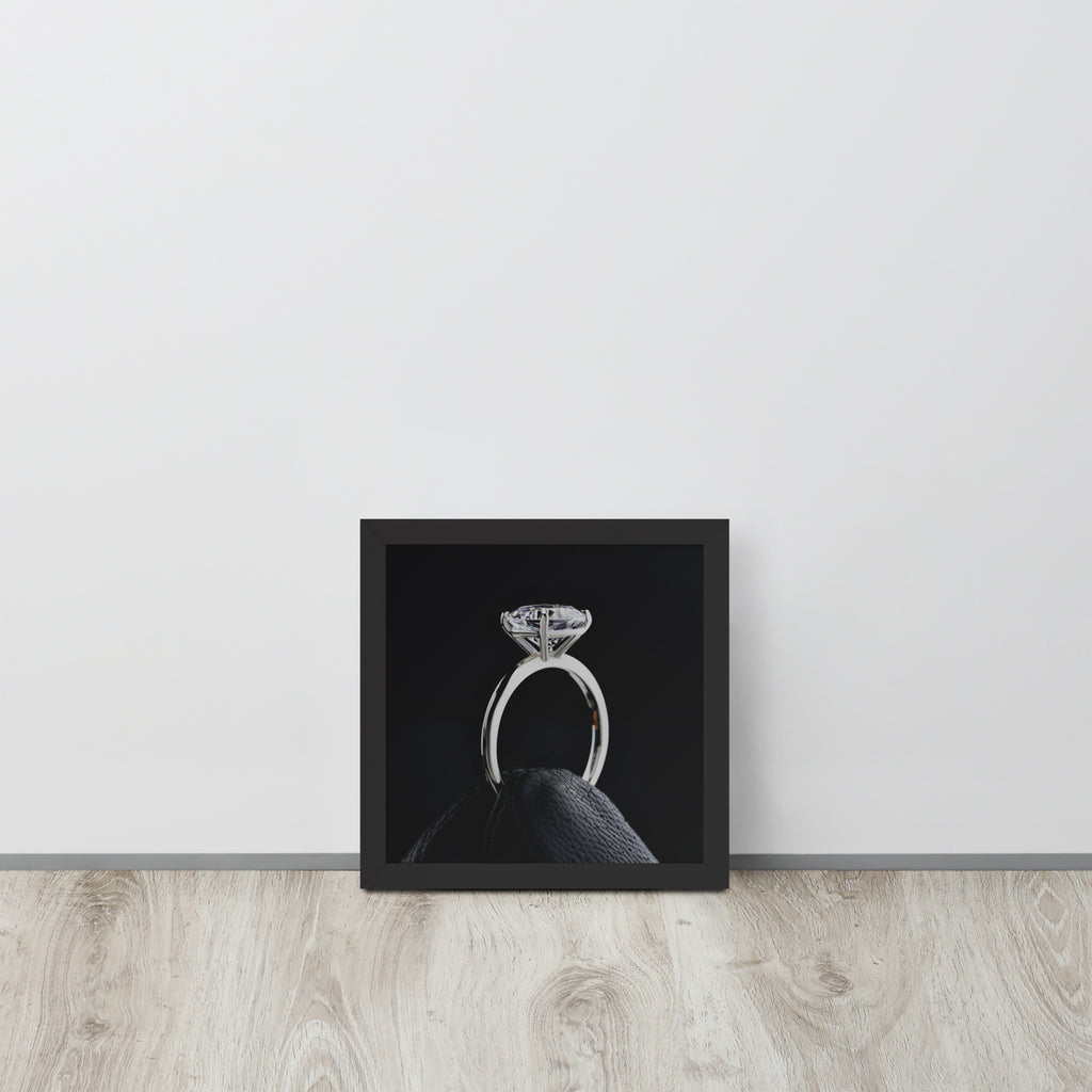 Diamond Ring -- High Quality -- Framed on photo paper