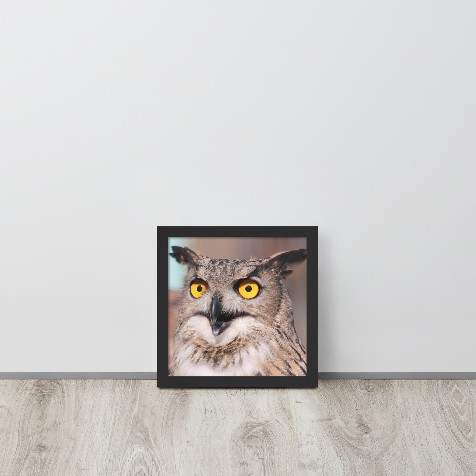 Owl -- High Quallity -- Framed on photo paper