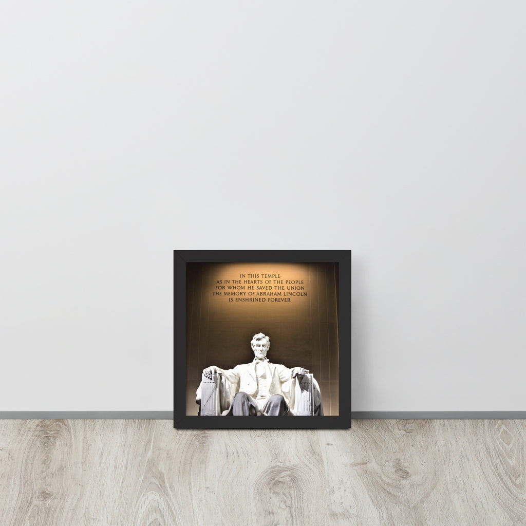 Abraham Lincoln -- High Quality -- Framed on photo paper