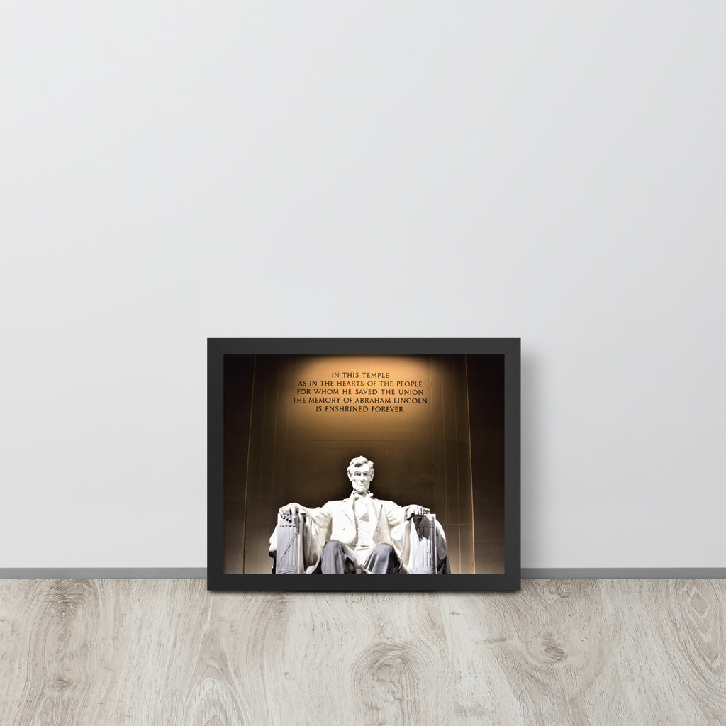 Abraham Lincoln -- High Quality -- Framed on photo paper