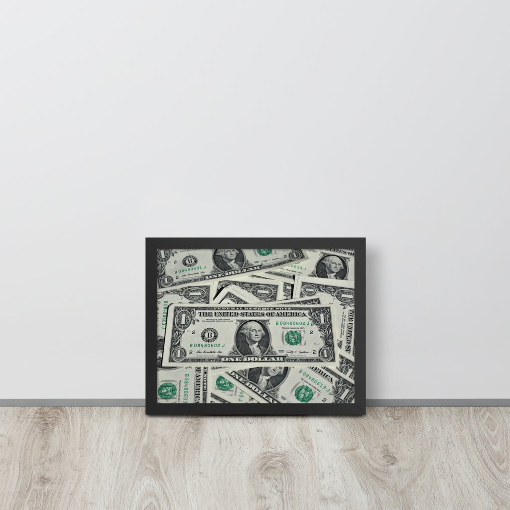 One Dollar -- High Quality -- Framed on photo paper