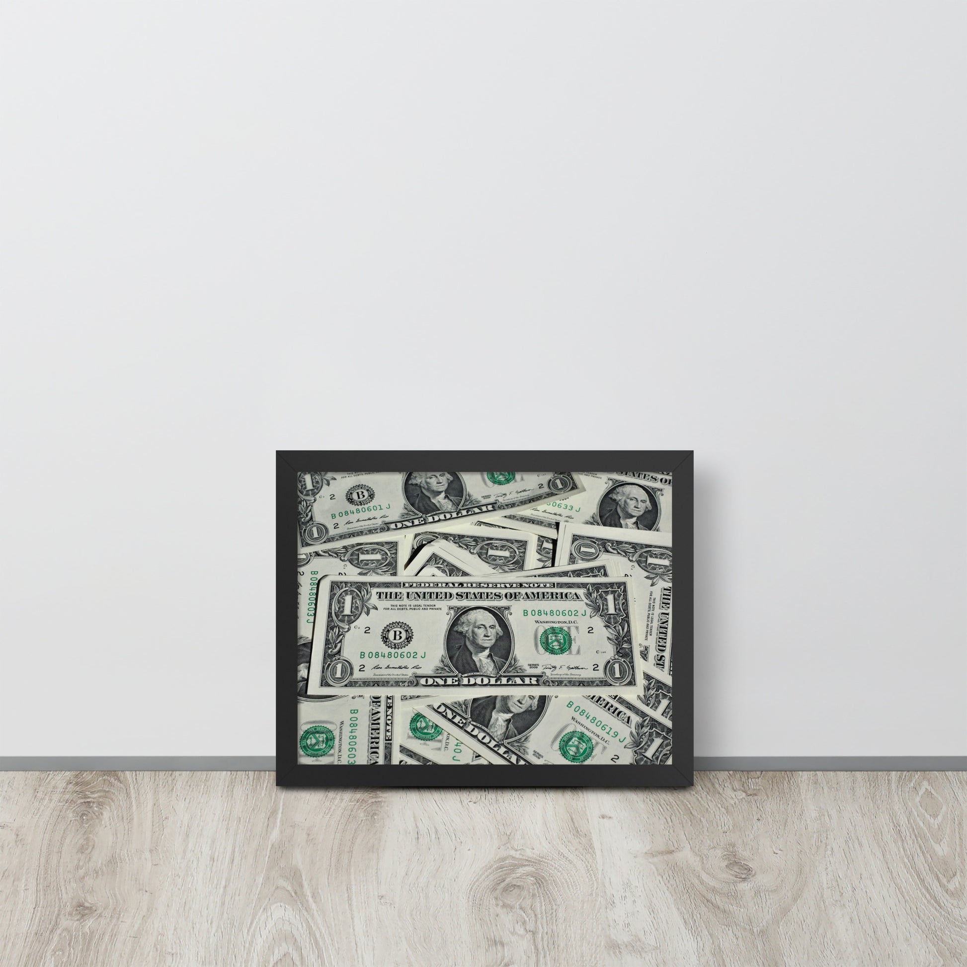 One Dollar -- High Quality -- Framed on photo paper