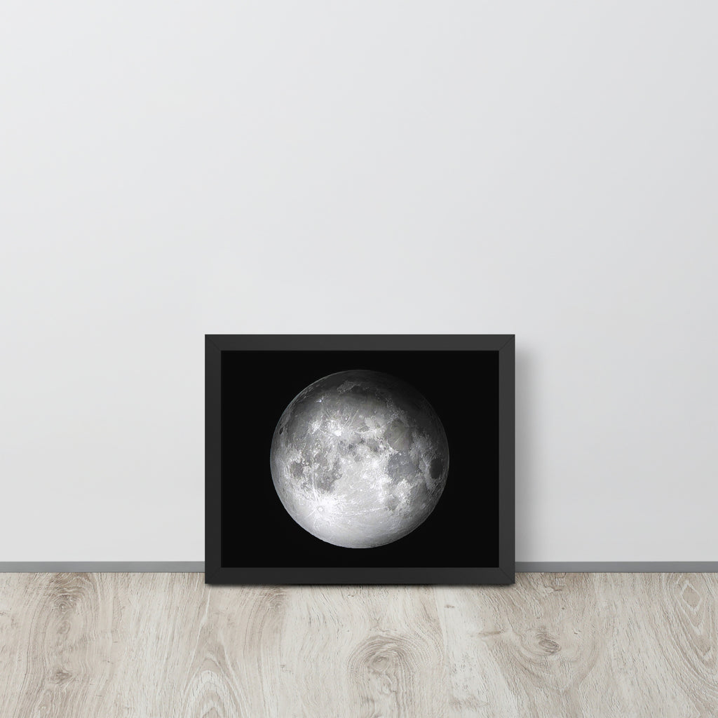 The Moon -- High Quality -- Framed on photo paper