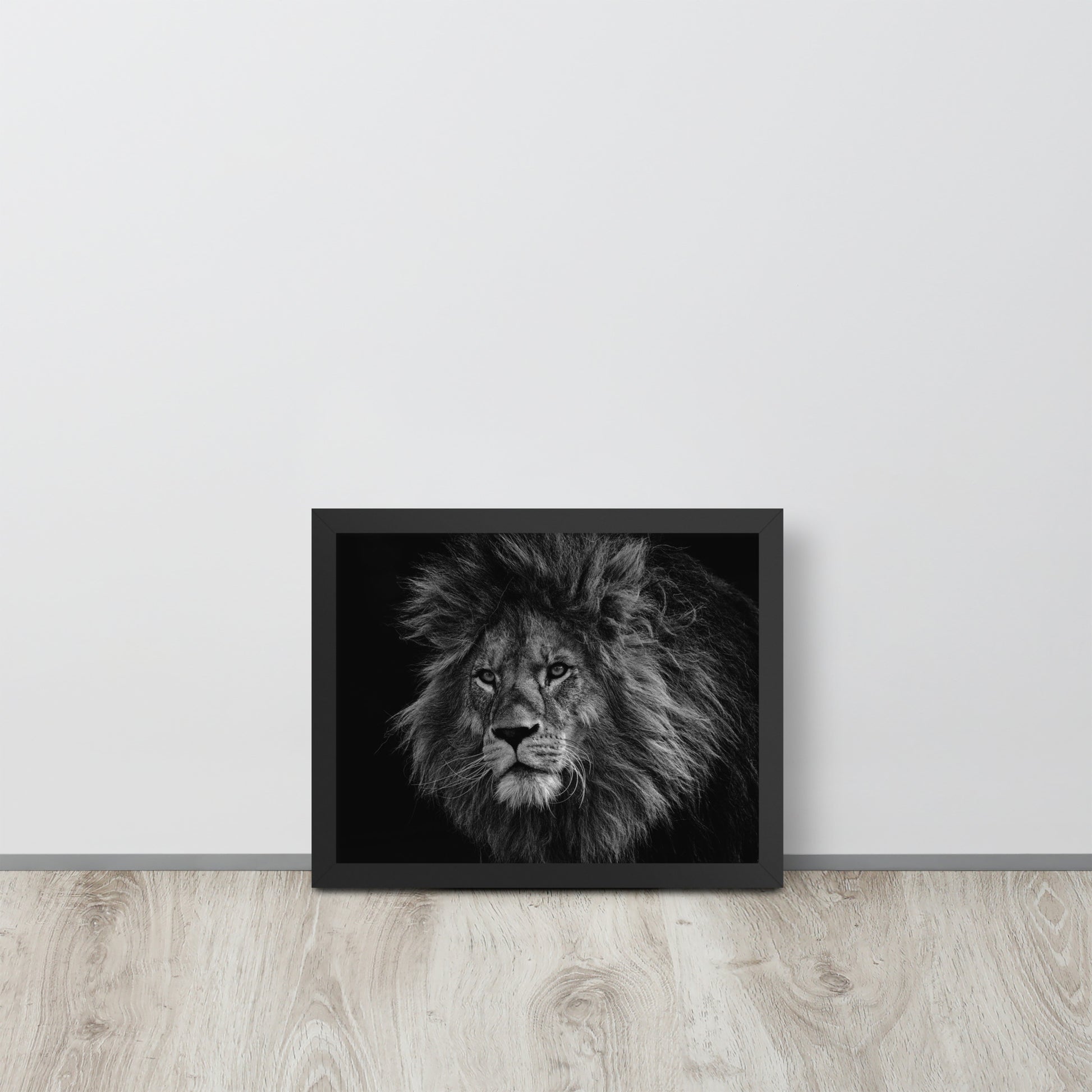 Lion -- High Quality -- Framed on photo paper