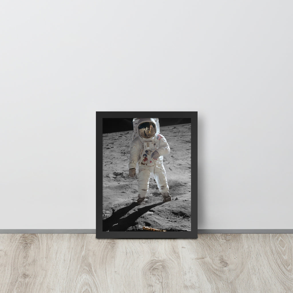 First Step on the Moon -- High Quality -- Framed on photo paper