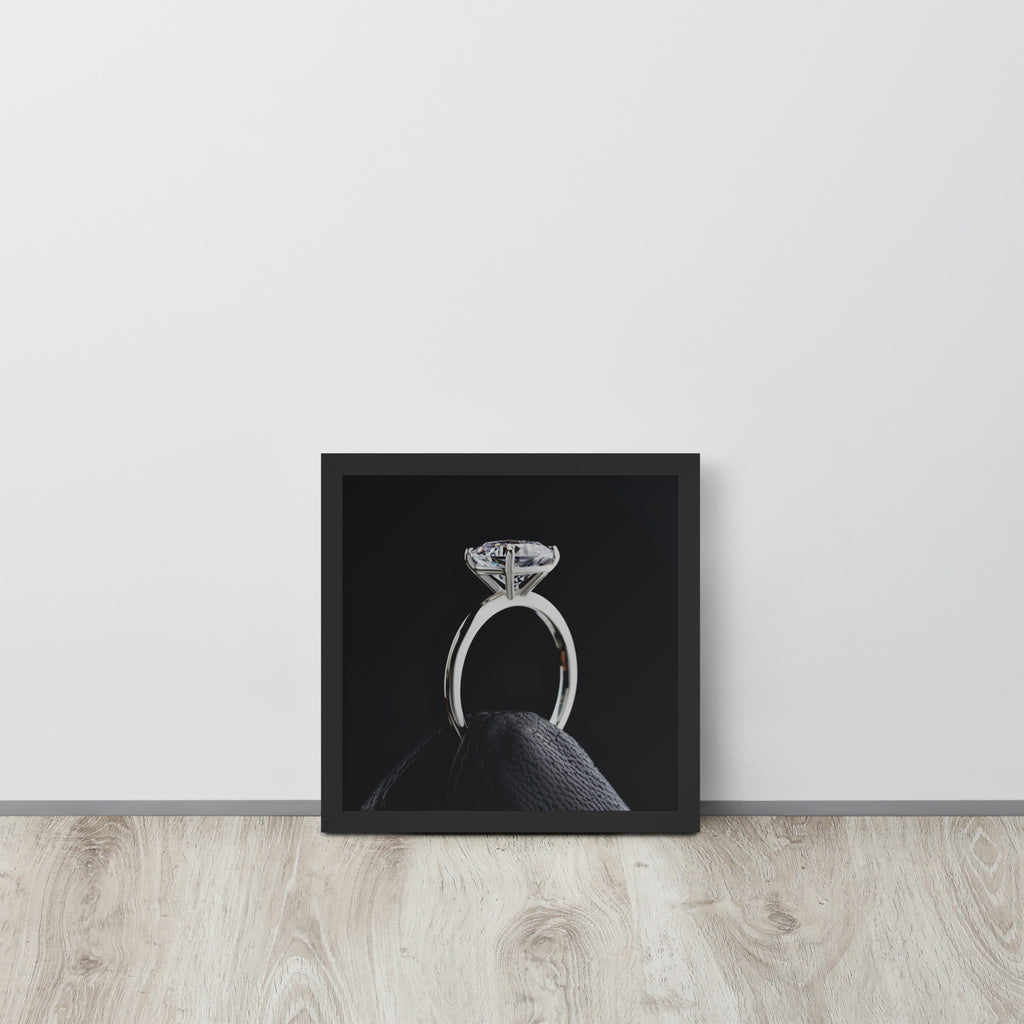 Diamond Ring -- High Quality -- Framed on photo paper