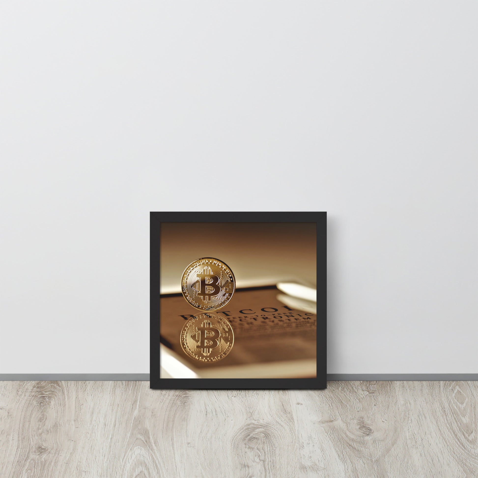 Bitcoin -- High Quality -- Framed on photo paper