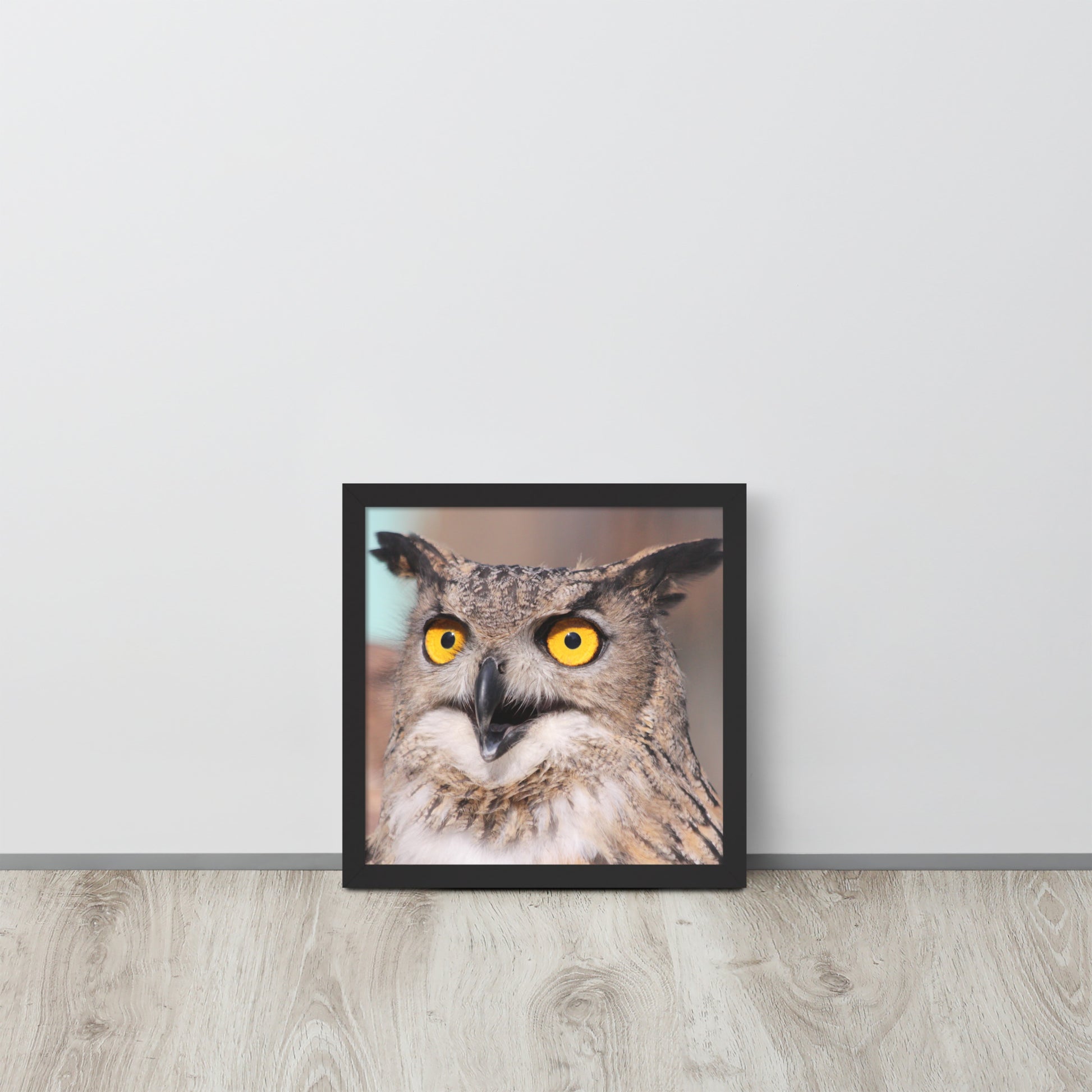 Owl -- High Quallity -- Framed on photo paper