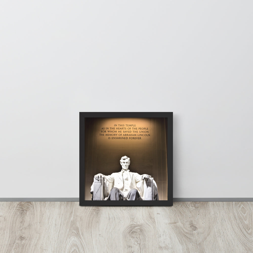 Abraham Lincoln -- High Quality -- Framed on photo paper