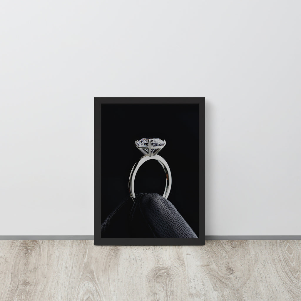 Diamond Ring -- High Quality -- Framed on photo paper