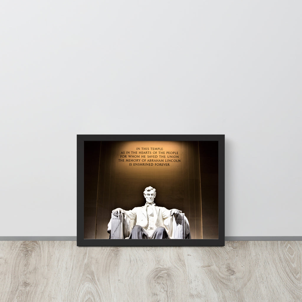 Abraham Lincoln -- High Quality -- Framed on photo paper