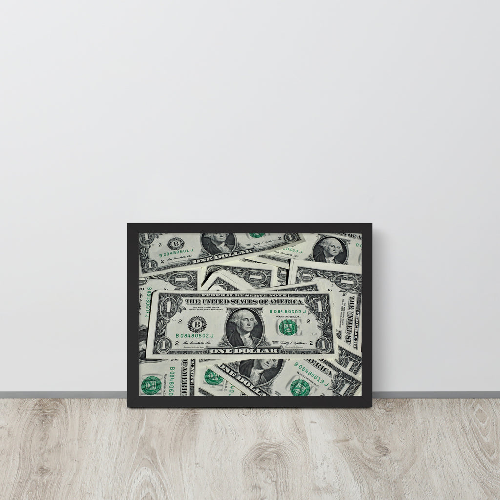 One Dollar -- High Quality -- Framed on photo paper