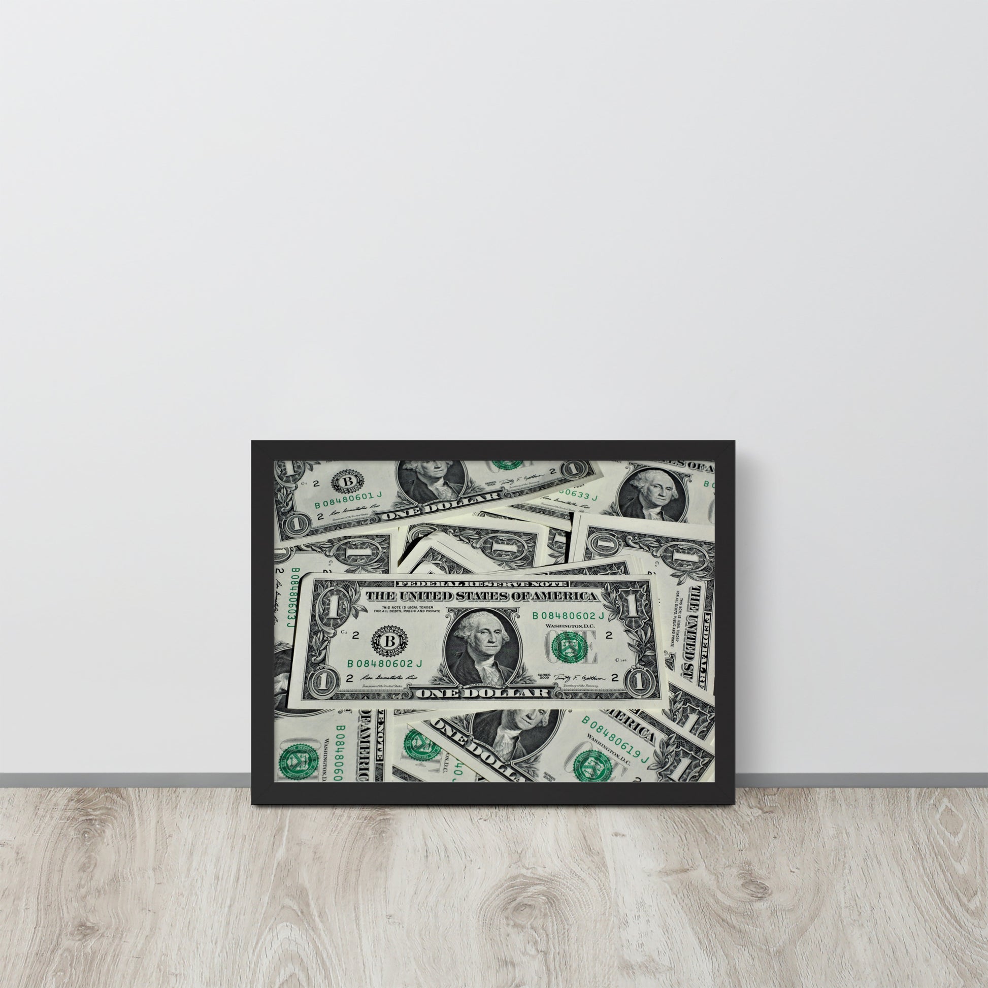 One Dollar -- High Quality -- Framed on photo paper