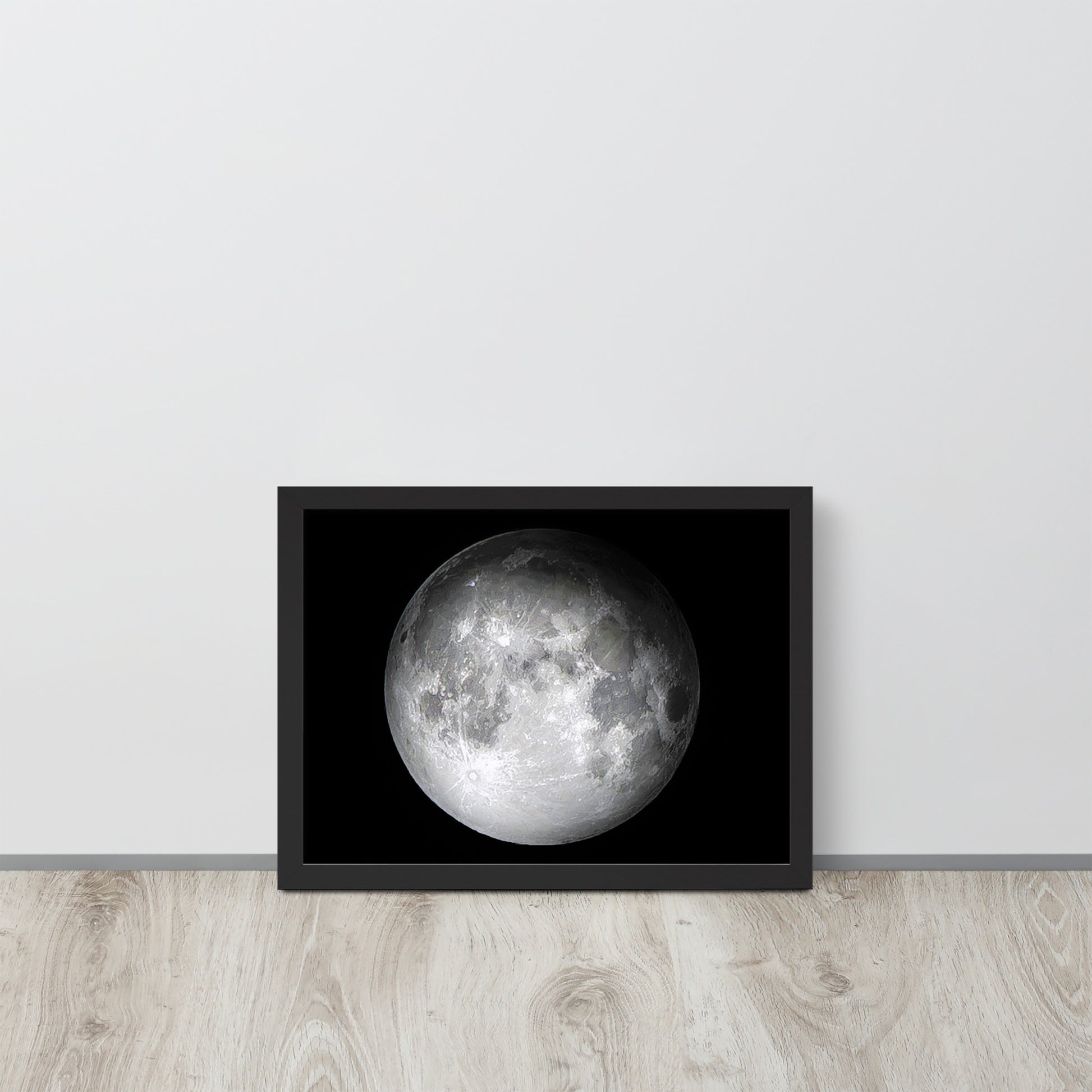 The Moon -- High Quality -- Framed on photo paper