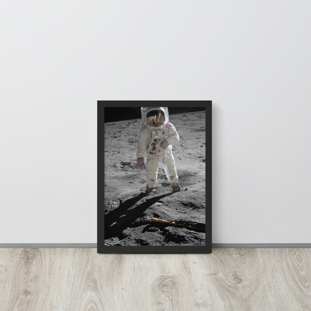 First Step on the Moon -- High Quality -- Framed on photo paper