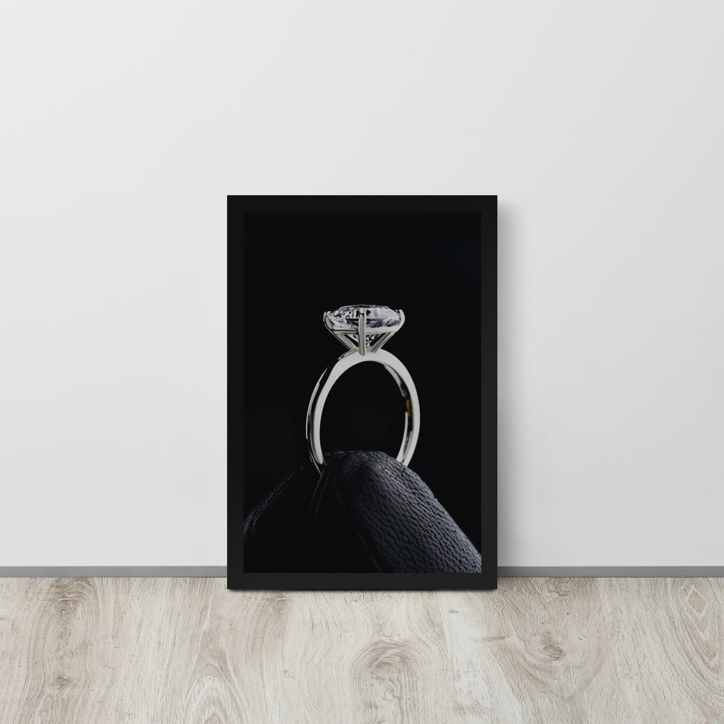 Diamond Ring -- High Quality -- Framed on photo paper