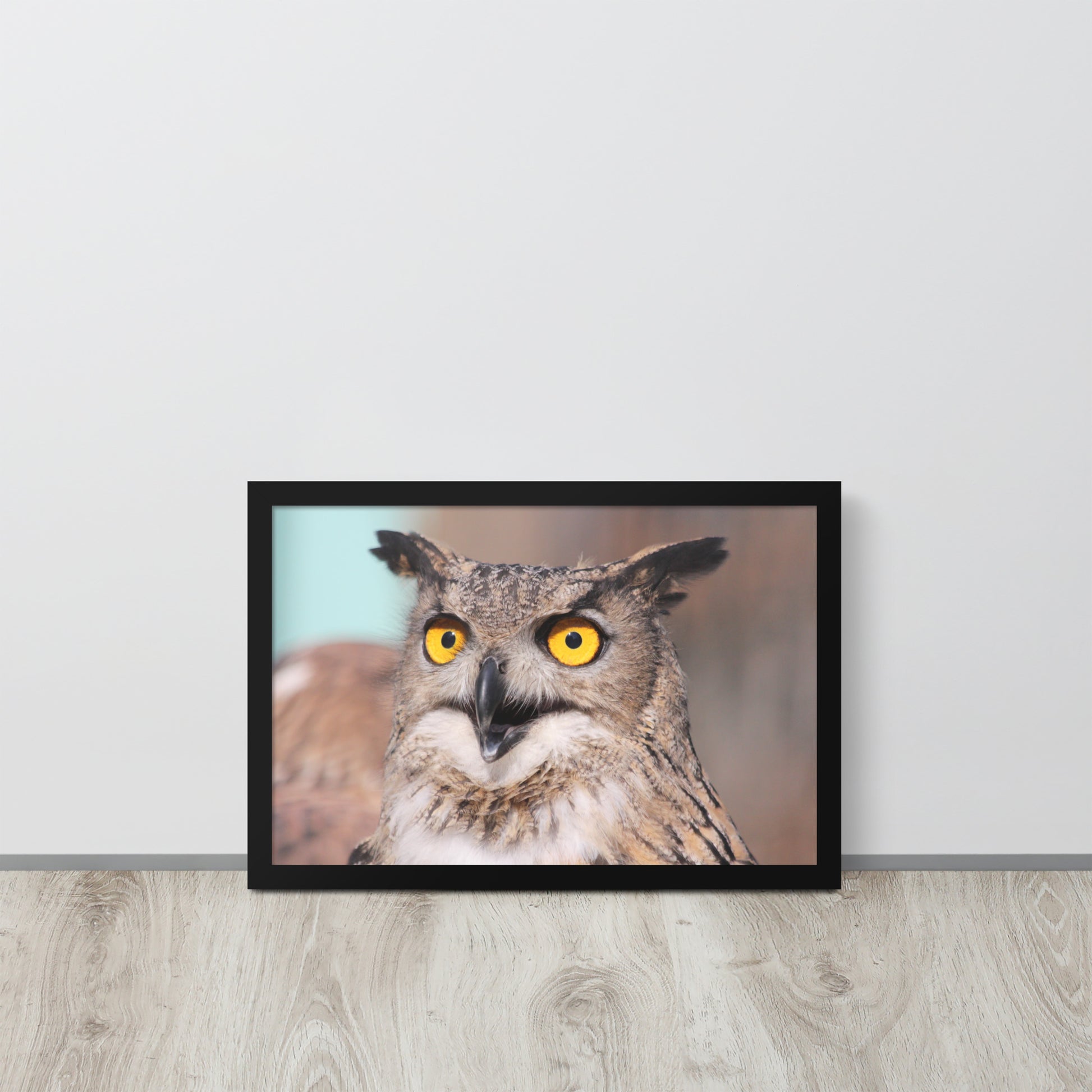 Owl -- High Quallity -- Framed on photo paper