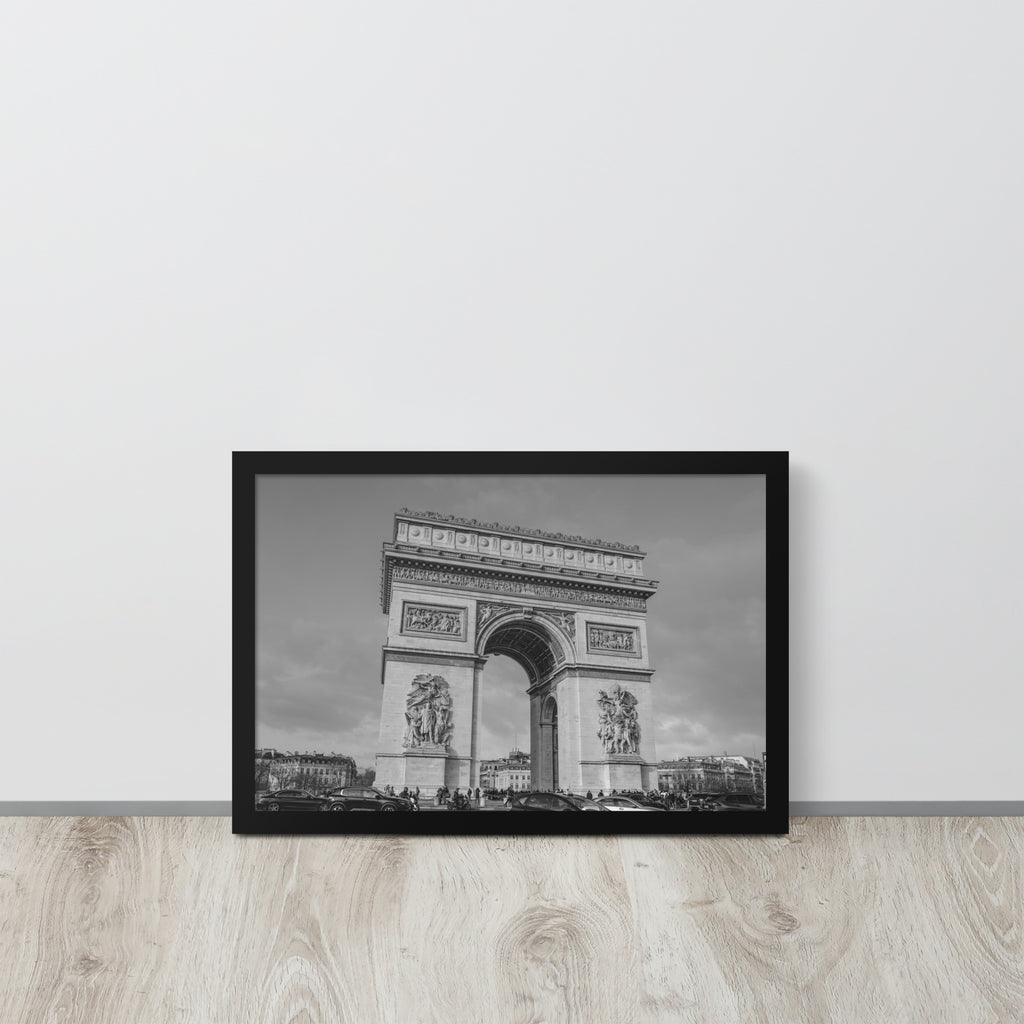 Paris Arc de Triomphe -- High Quality --  Framed on photo paper