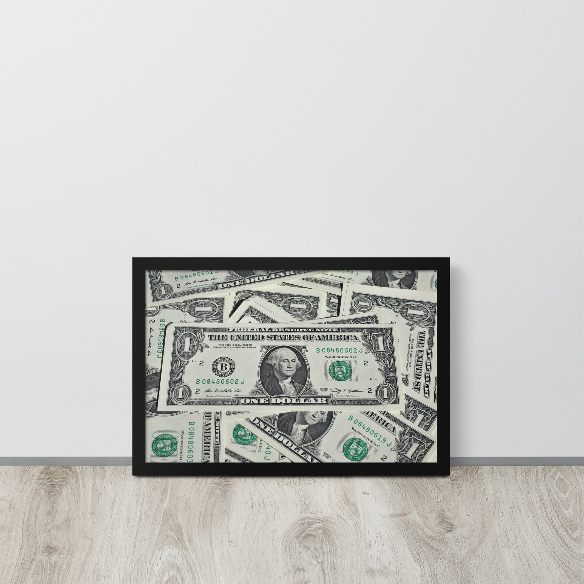 One Dollar -- High Quality -- Framed on photo paper