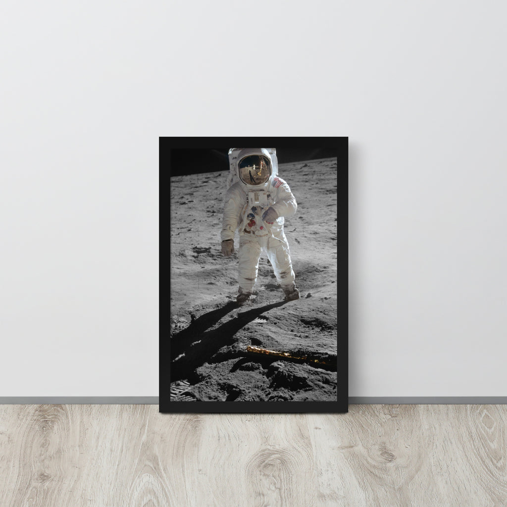 First Step on the Moon -- High Quality -- Framed on photo paper