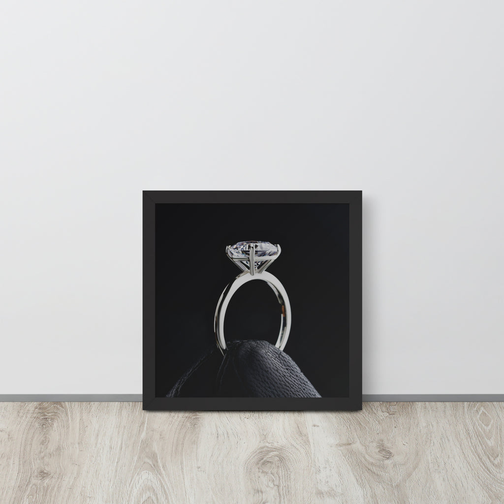 Diamond Ring -- High Quality -- Framed on photo paper