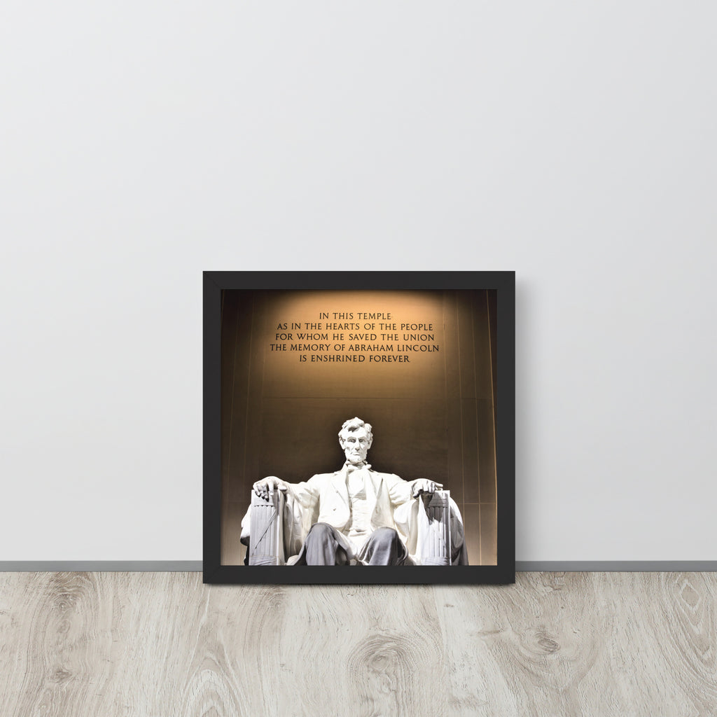 Abraham Lincoln -- High Quality -- Framed on photo paper