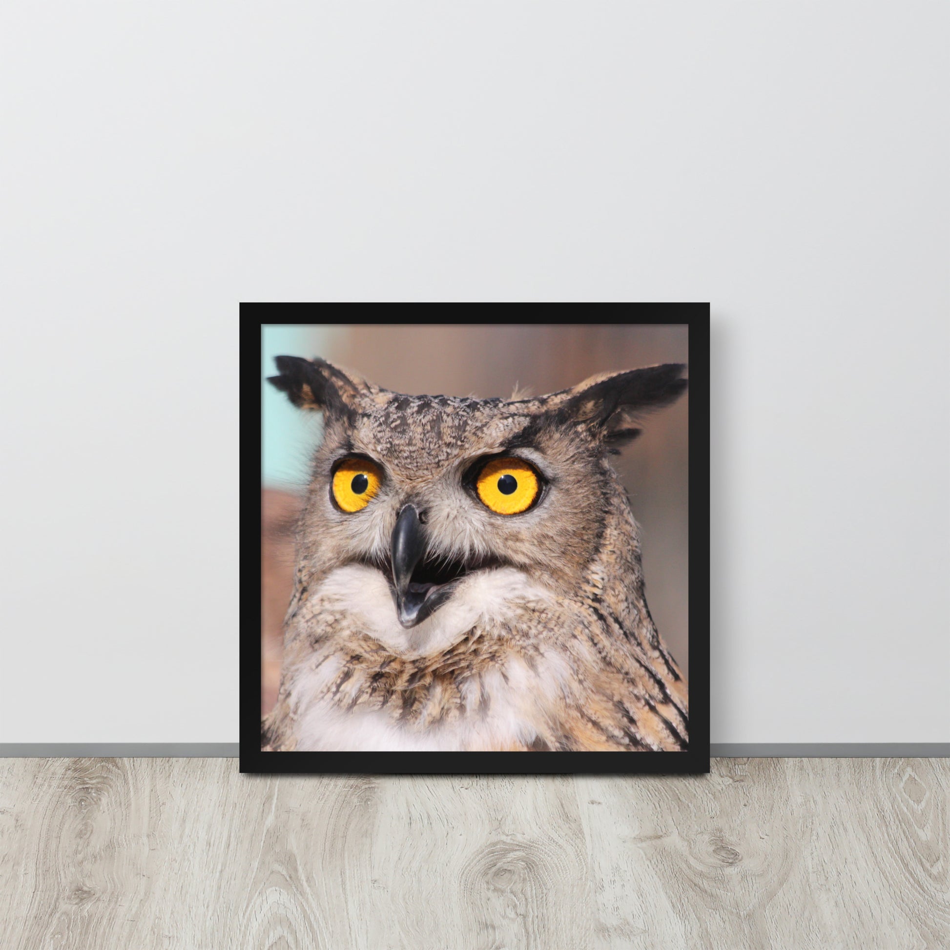 Owl -- High Quallity -- Framed on photo paper