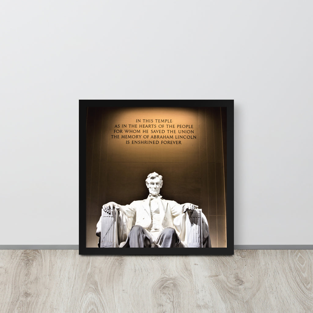 Abraham Lincoln -- High Quality -- Framed on photo paper