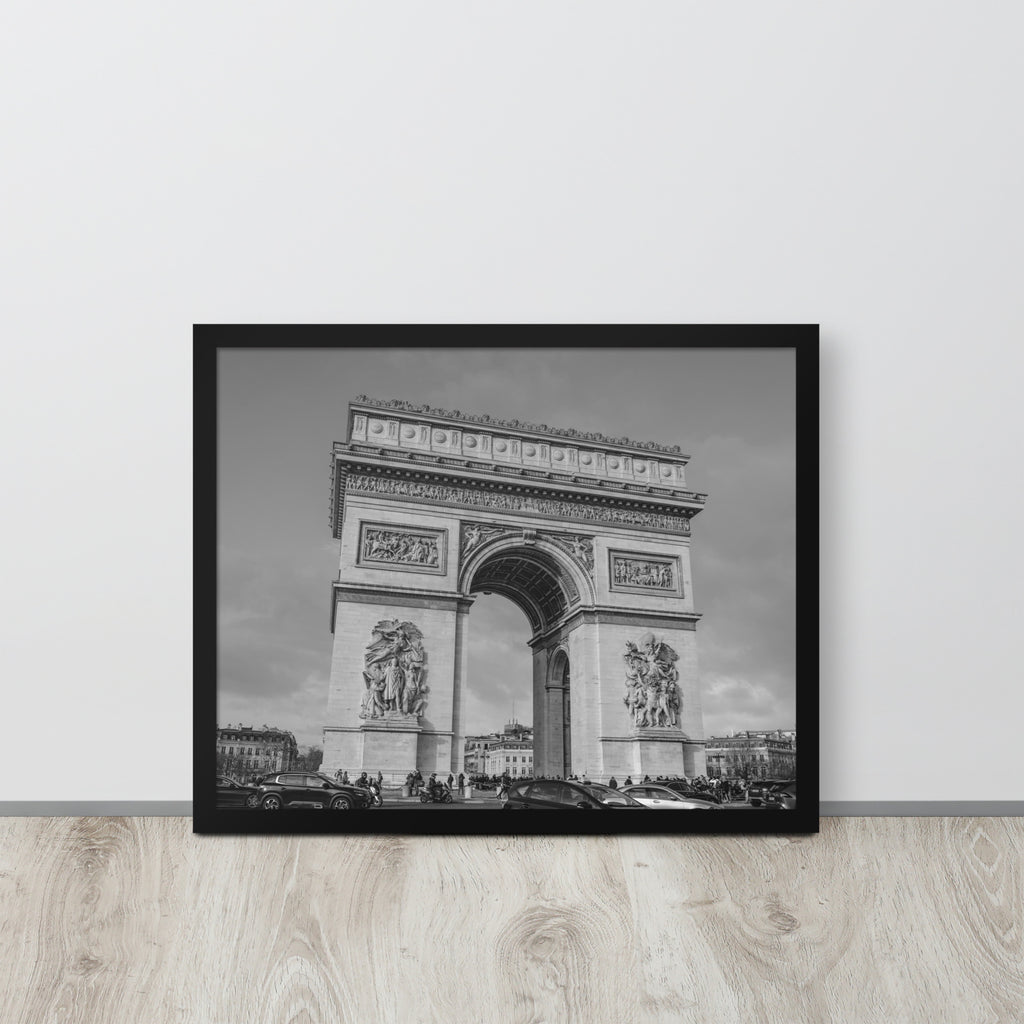 Paris Arc de Triomphe -- High Quality --  Framed on photo paper