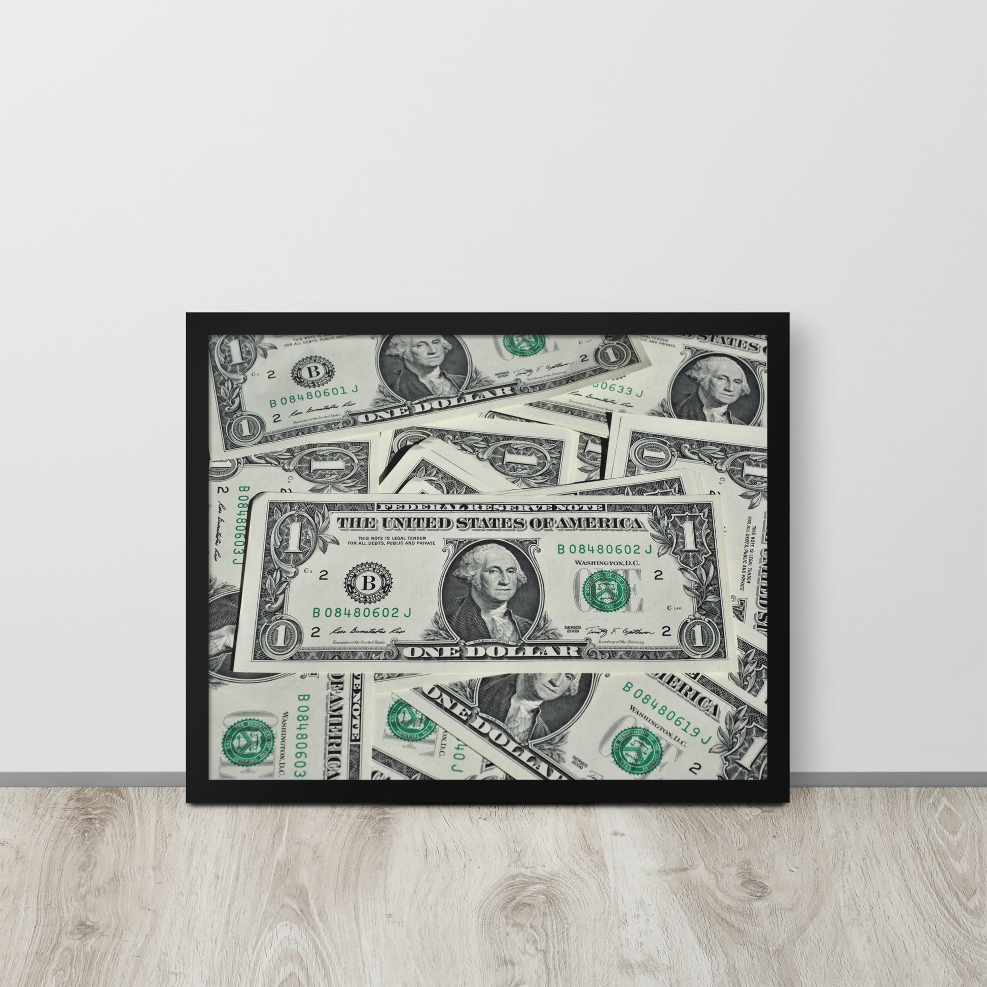 One Dollar -- High Quality -- Framed on photo paper