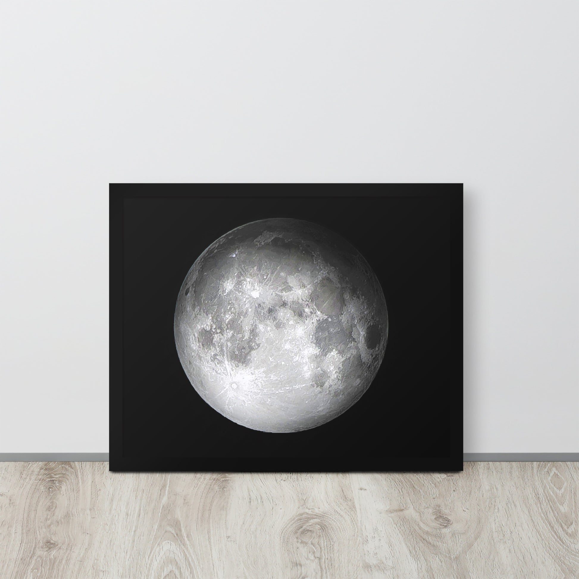 The Moon -- High Quality -- Framed on photo paper