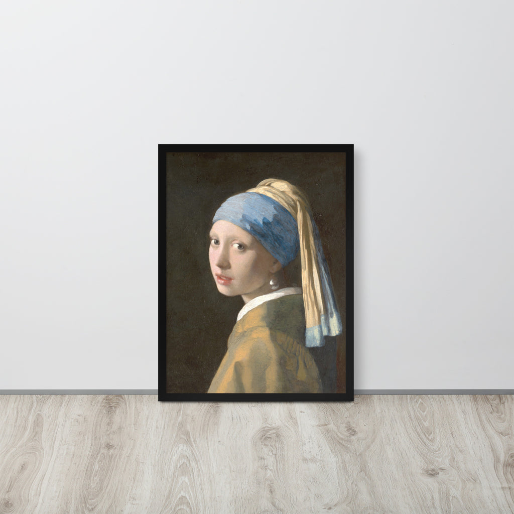 Girl with the pearl -- High Quality -- Framed on photo paper
