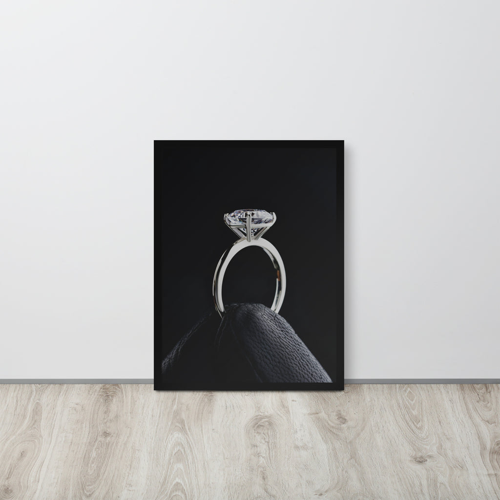 Diamond Ring -- High Quality -- Framed on photo paper