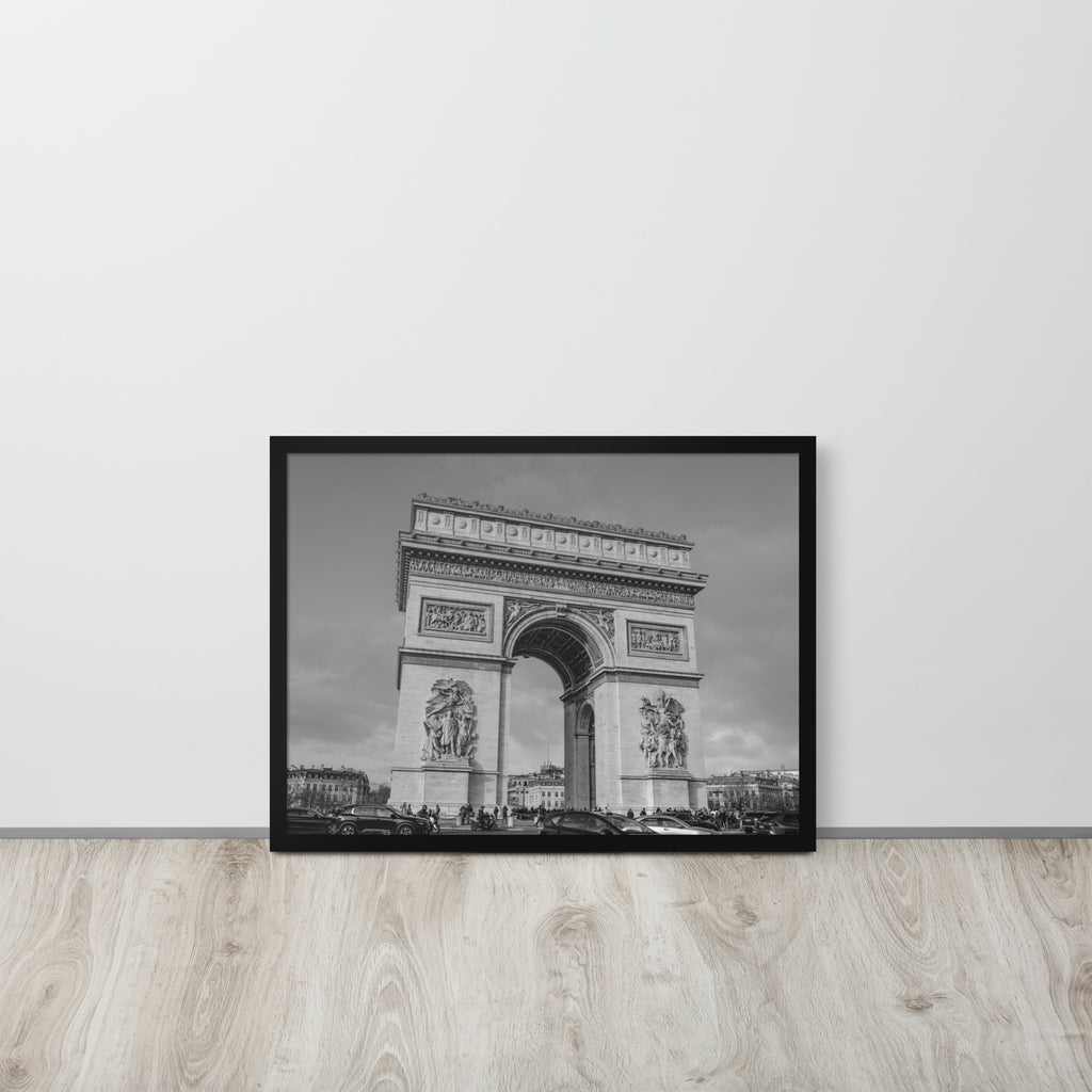 Paris Arc de Triomphe -- High Quality --  Framed on photo paper