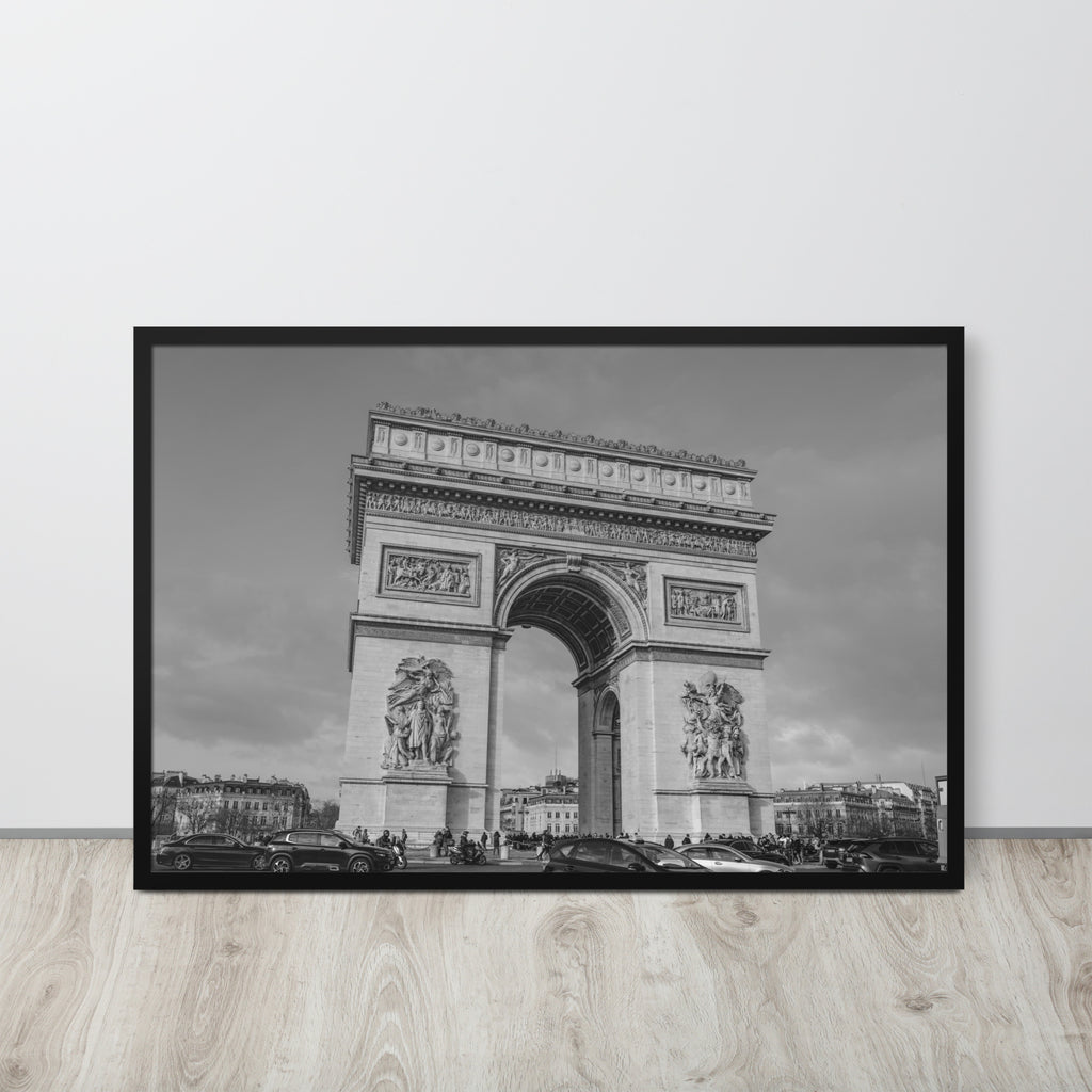 Paris Arc de Triomphe -- High Quality --  Framed on photo paper