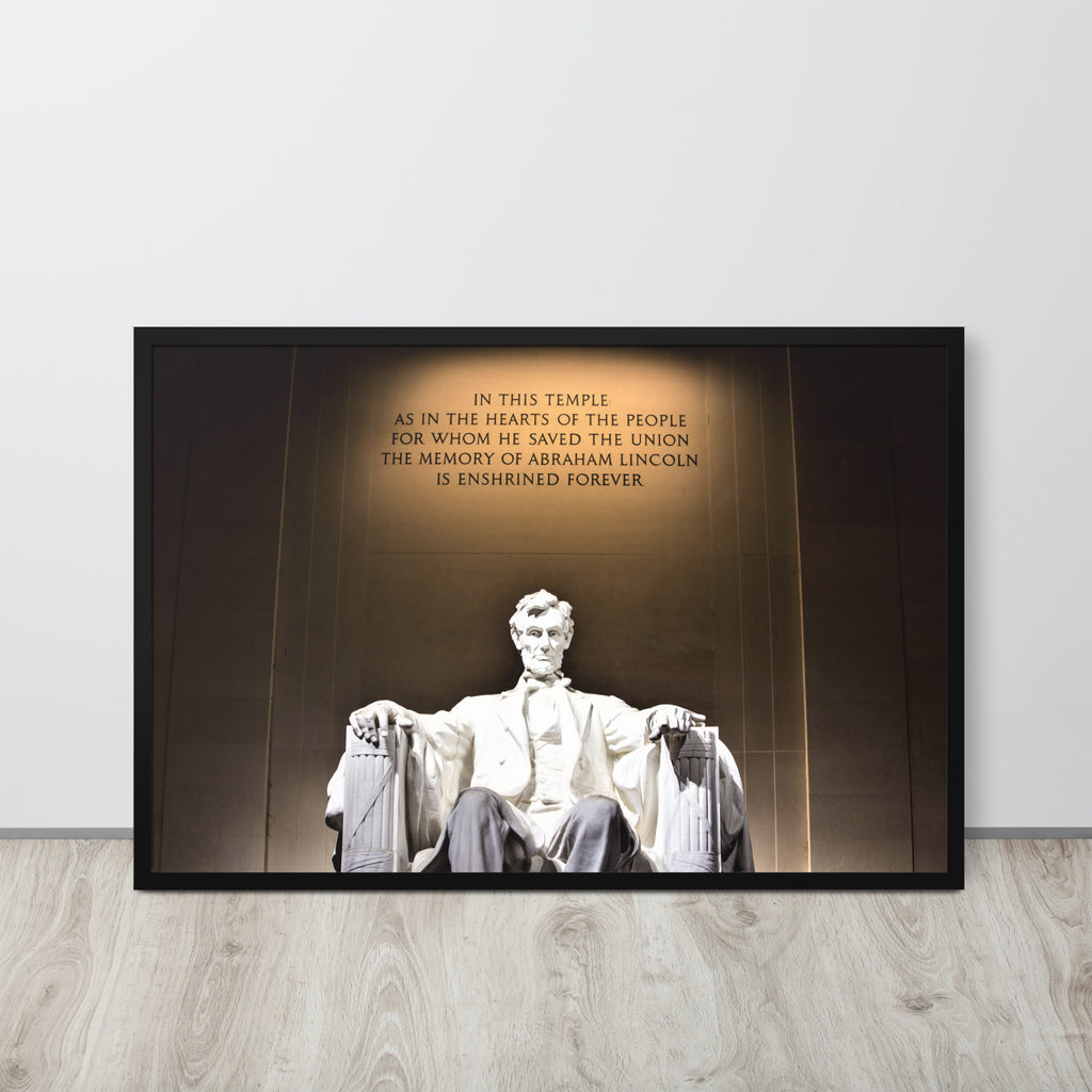 Abraham Lincoln -- High Quality -- Framed on photo paper